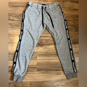 Hollister Men's Grey Sweatpants Jogger Pants Size Large